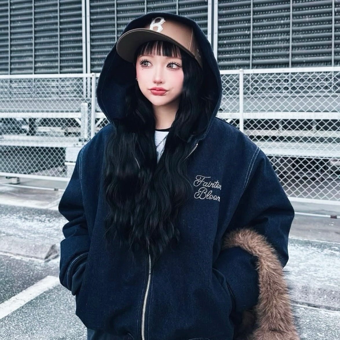 FAINTONE BLOOM DENIM JACKET - FAINTONE BLOOM