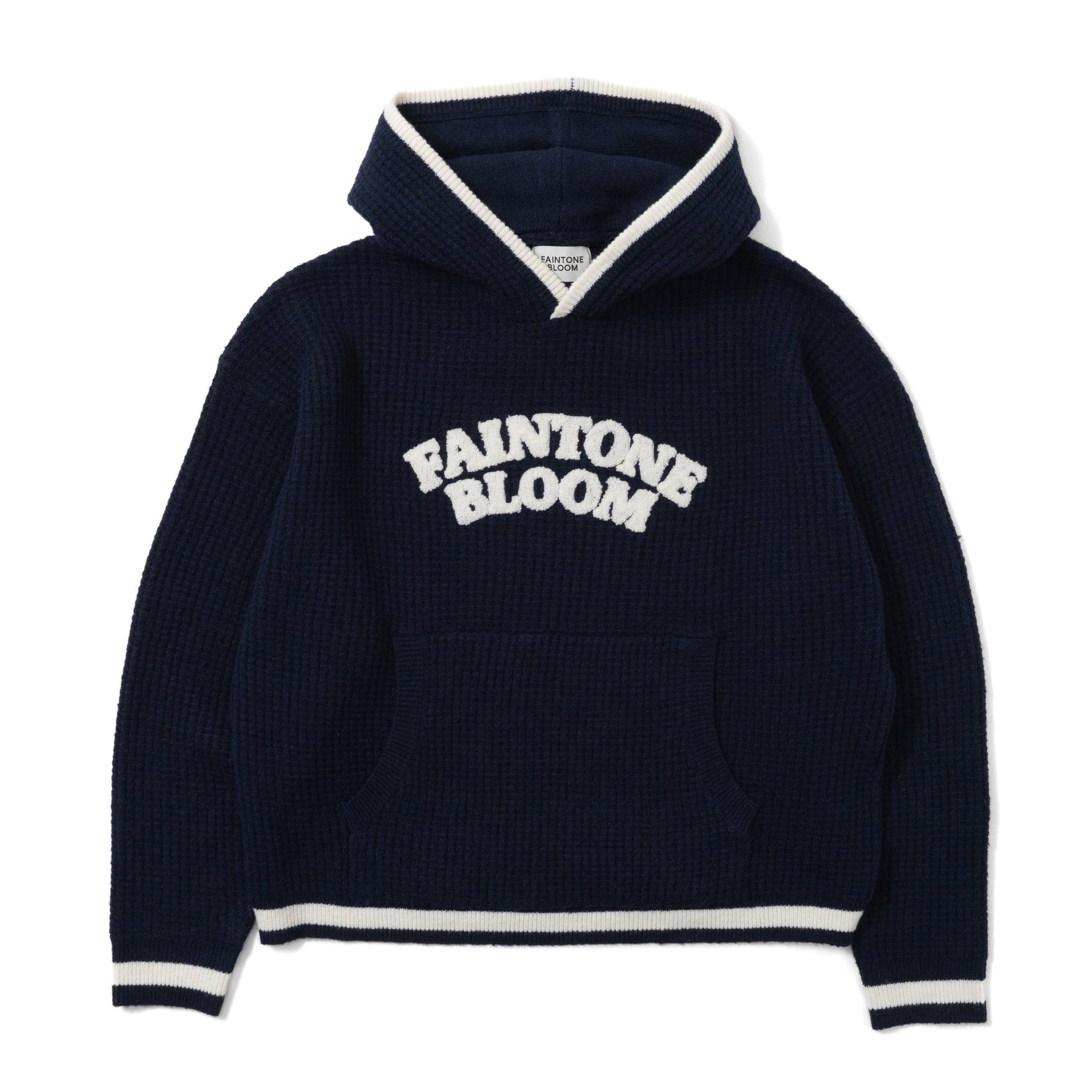 FAINTONE BLOOM KNIT HOODIE - FAINTONE BLOOM