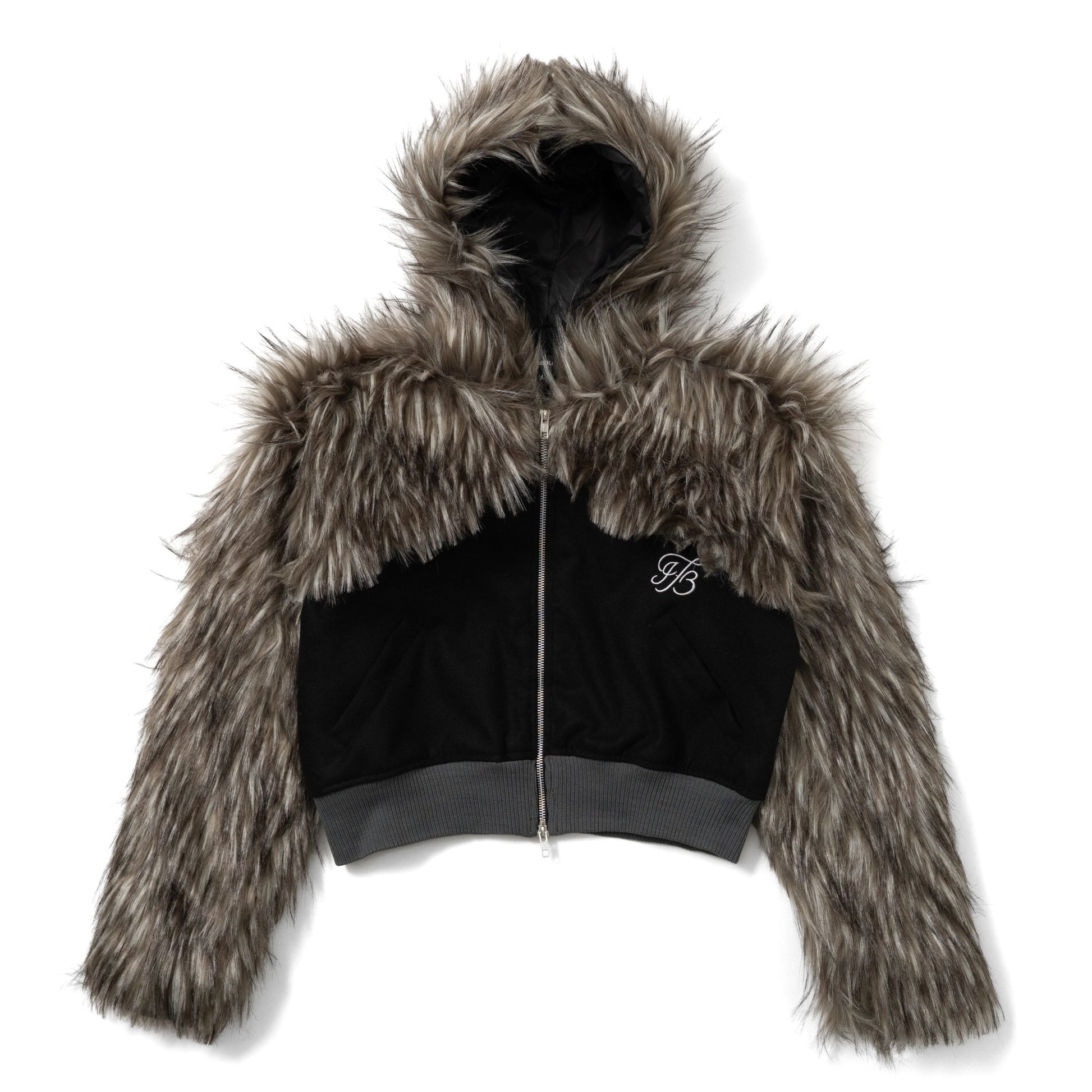 FB FUR JACKET - FAINTONE BLOOM