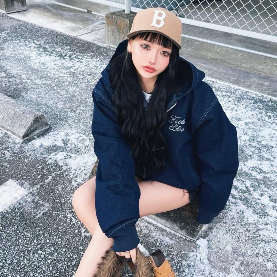 FAINTONE BLOOM DENIM JACKET - FAINTONE BLOOM