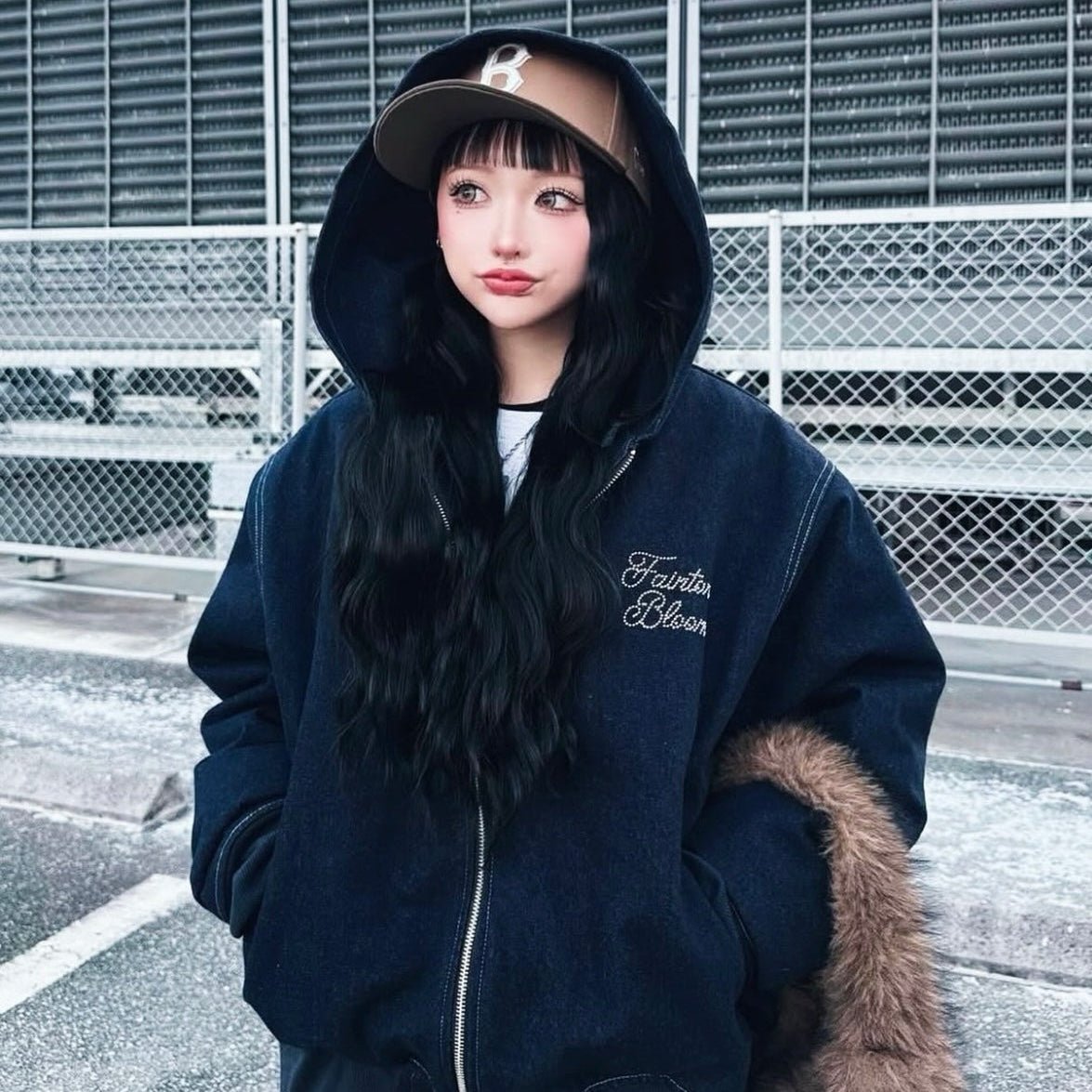 FAINTONE BLOOM DENIM JACKET - FAINTONE BLOOM