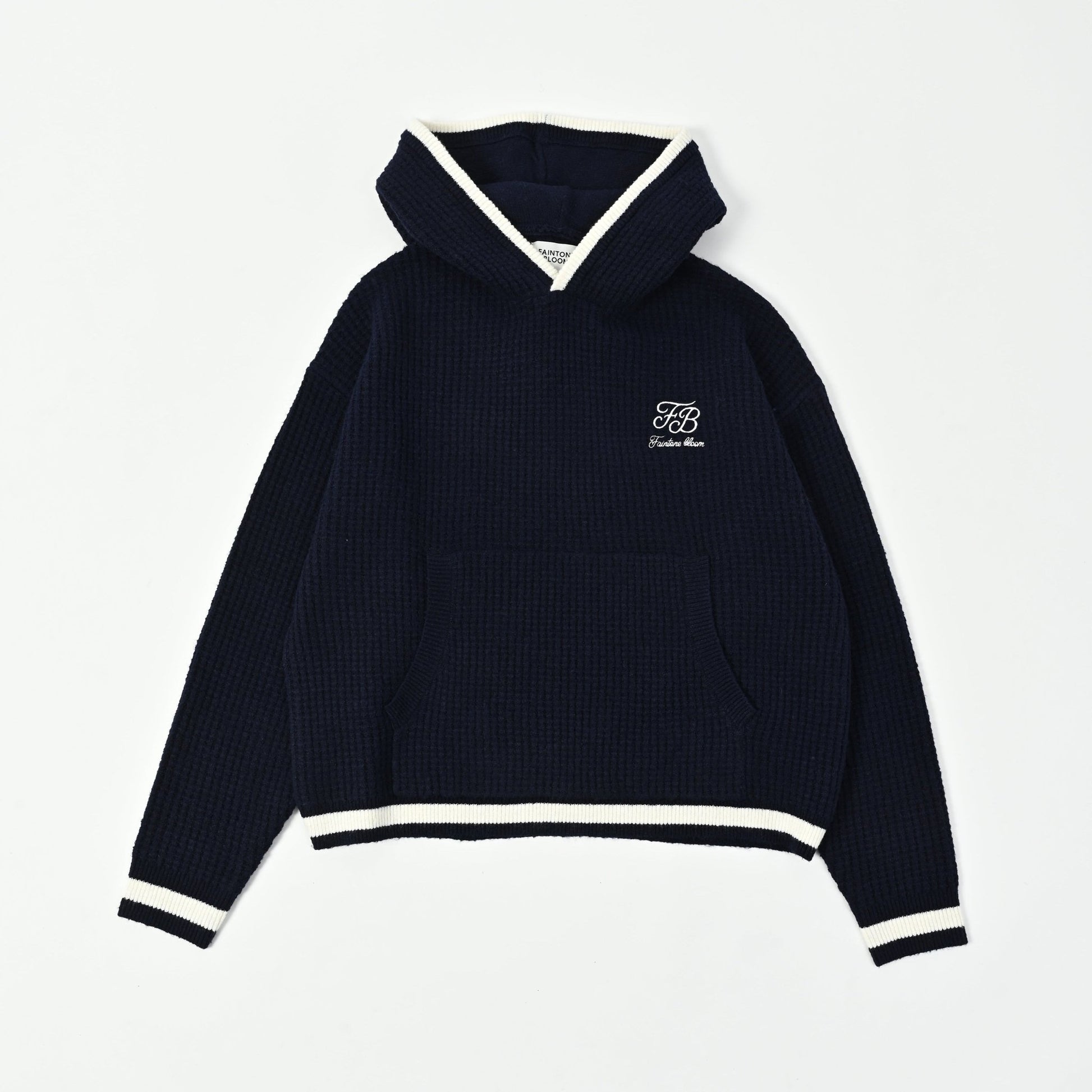 FB KNIT HOODIE - FAINTONE BLOOM