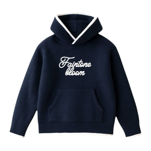 FAINTONE BLOOM KNIT HOODIE